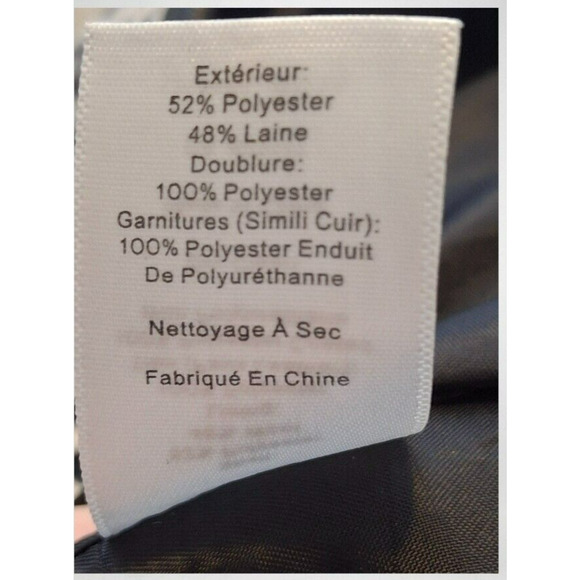 Talbots Womens Size 10 Skirt Wool Blend Polka Dot Navy Blue and White - Picture 5 of 6